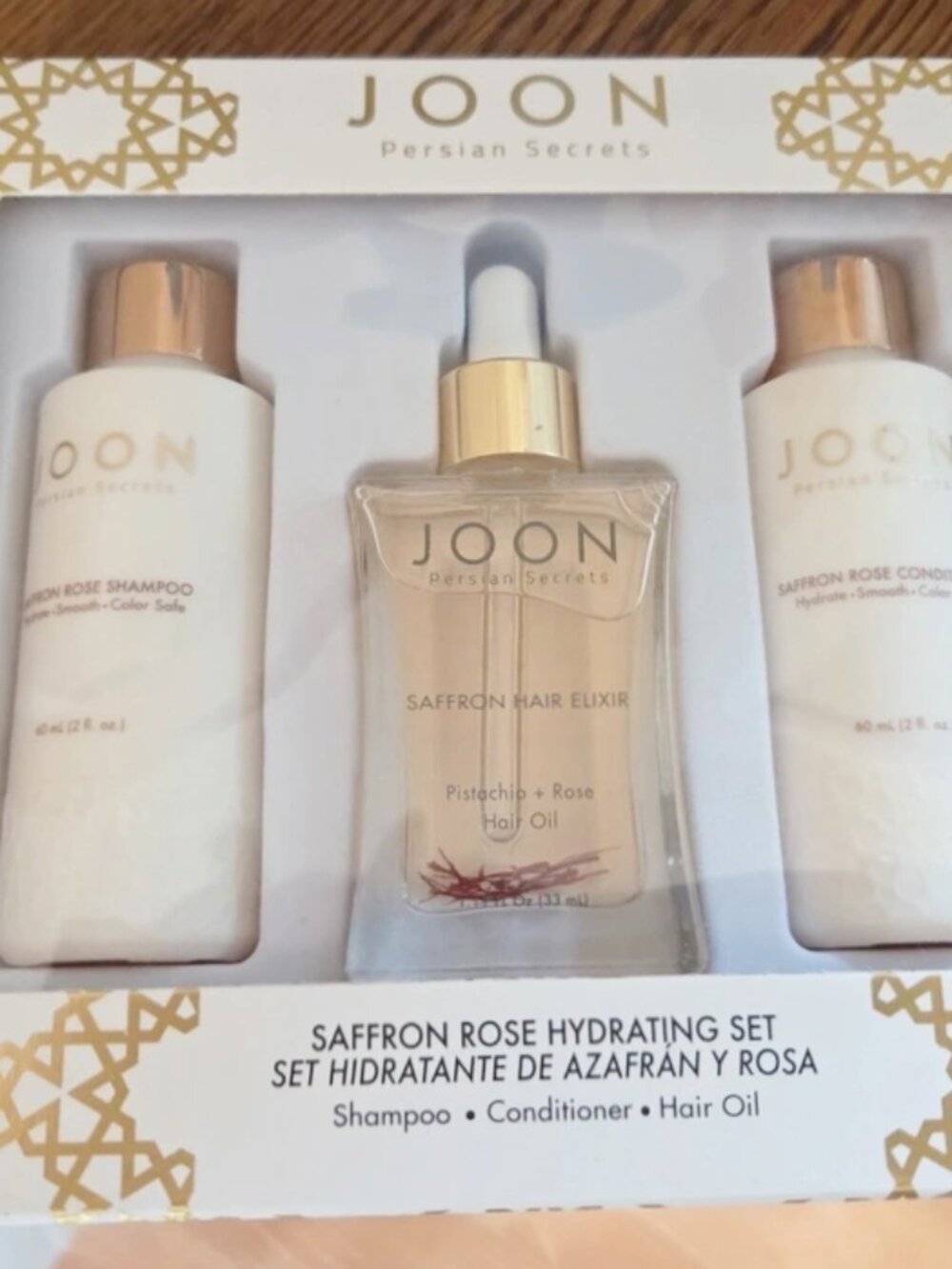 Saffron Rose Hydrating 3-Piece Haircare Set